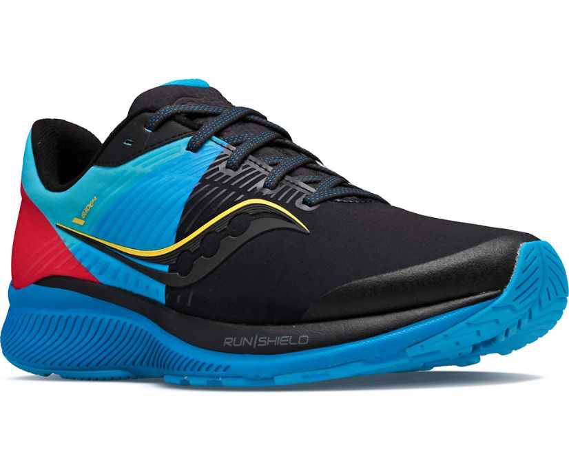 Női Saucony Guide 14 Runshield Futócipő Fekete Kék Piros | HU 514UZG